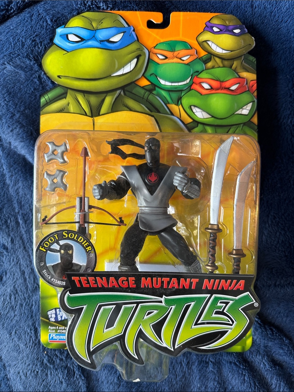 Teenage Mutant Ninja Turtles Foot Soldier Action Figure 2002 Playmates NIB NWT